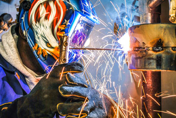welding student training