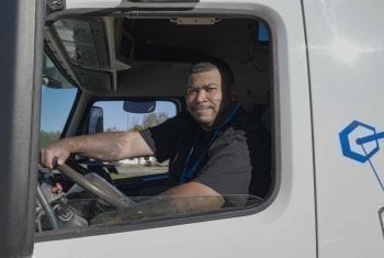 professional truck driving student