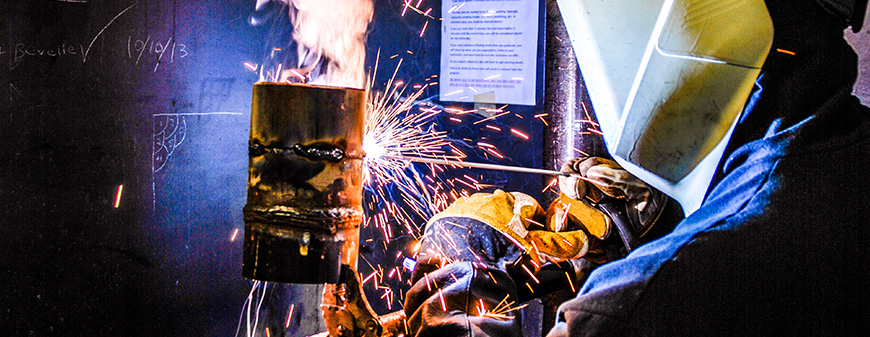 welder training in classroom